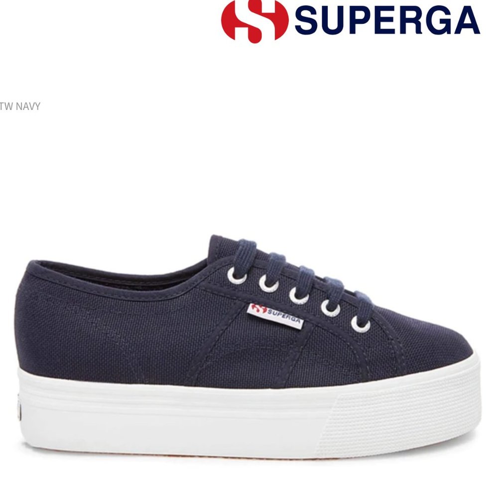 Superga Platform Sneakers - Navy